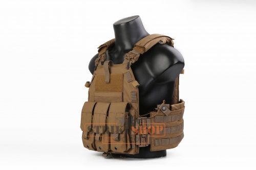 Жилет тактический койот Emersongear Quick Release 094K style Plate Carrier / CB EM7405CB фото 2