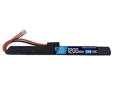 АКБ BlueMAX 7.4V Lipo 1200mAh 20C AK stick 14.5x14x185mm АК-серия под крышку, M4, G36 Т-коннектор