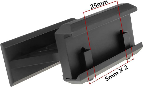 Крепление под оптику Riser Mount for T1 / T2 (Black) AS-EX0121 фото 4