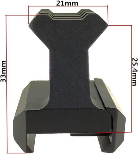 Крепление под оптику Riser Mount for T1 / T2 (Black) AS-EX0121 фото 5