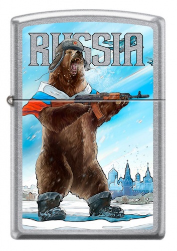 Зажигалка Zippo 207 "RUSSIAN BEAR" фото 2