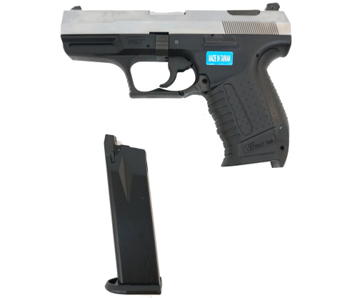 Модель пистолета (WE) WALTHER P99 GBB, металл, WE-PX001 - SILVER фото 5