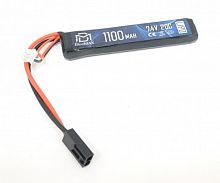 АКБ BlueMAX 7.4V Lipo 1100mAh 20C stick 10x21x102mm АК-серия под крышку, M4, G36, AUG