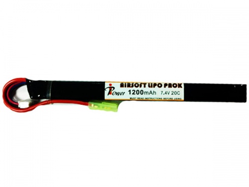 АКБ iPower 7.4V LiPO 1200mAh 20C (max size 10x15x172mm) ALP1200R4-2S G-36 type,VAL/VSS и AK-type