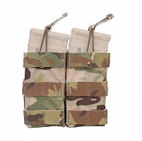 Подсумок EMERSON двойной открытый Multicam  For: 5.56/MC500D EM6354