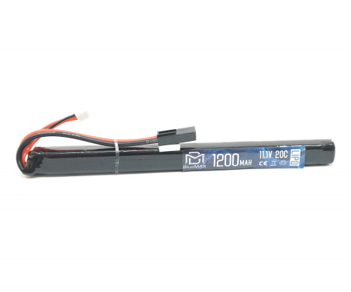 АКБ BlueMAX 11.1V Lipo 1200mAh 20C slim AK stick 17x17x185mm АК-серия под крышку