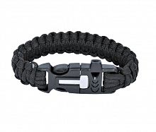 БРАСЛЕТ PARACORD кресало и свисток на защелке код AS-SL0011B