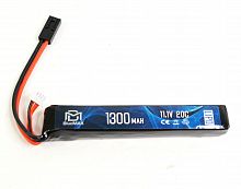 АКБ BlueMAX 11.1V Lipo 1300mAh 20C в приклад весло 20*21*128* mm