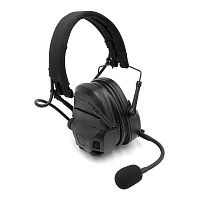 Активные тактические наушники цвет черный AMP Tactical Communication Headset/BK BD8943BK